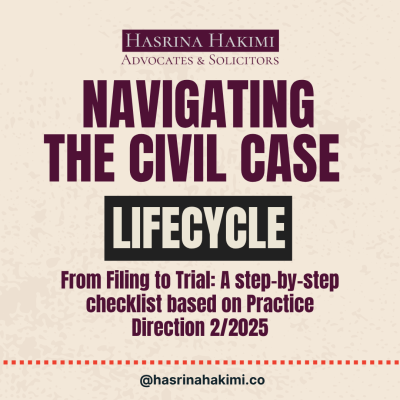 Civil case lifecycle Messrs HH