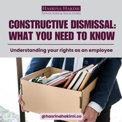 cover page constructive dismissal