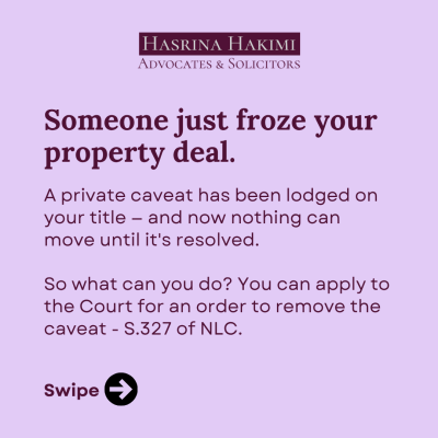 cover page removal of private caveat